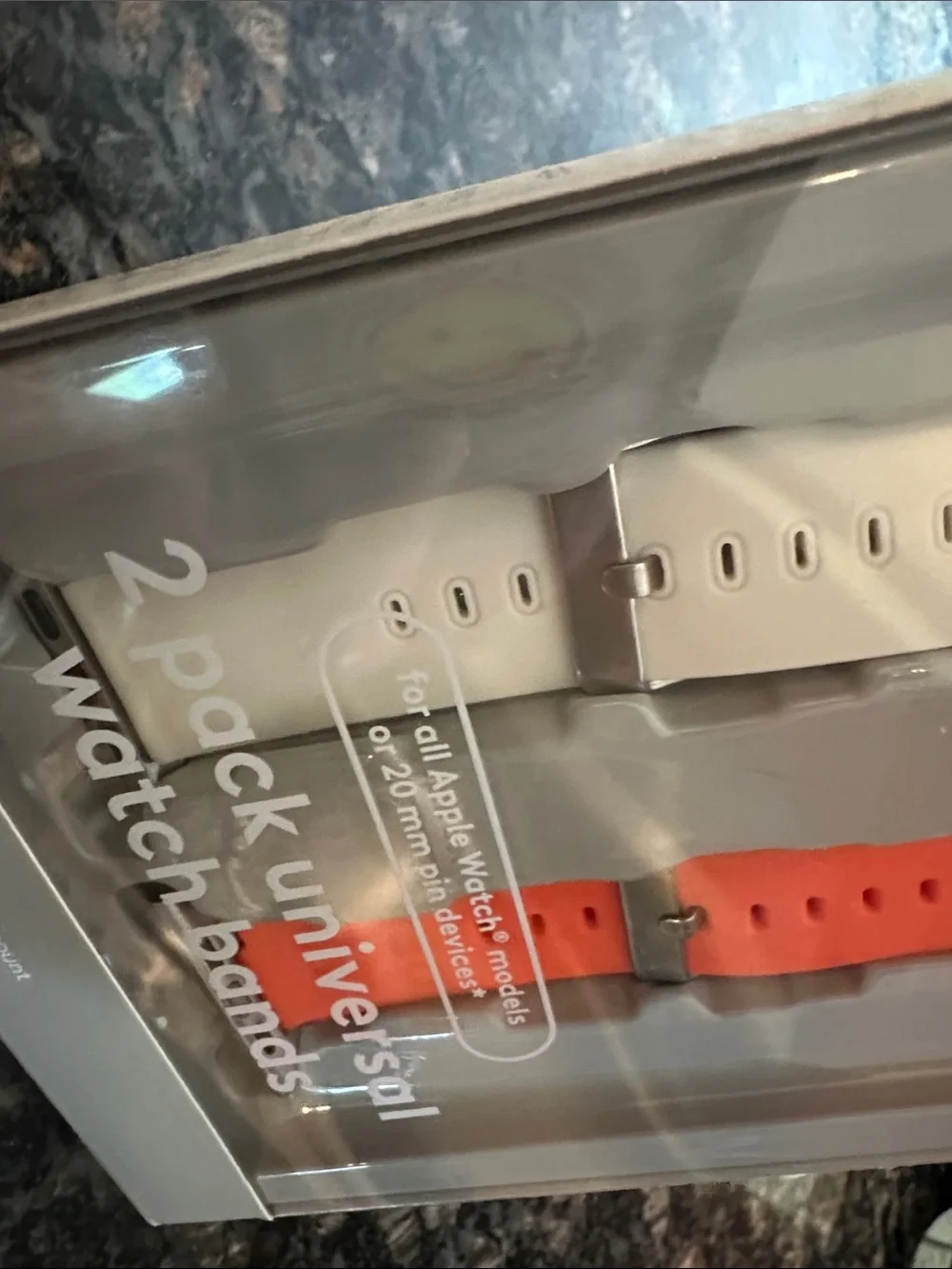 2 pack Universal Watch bands for all Apple Watch devices or 20mm pin